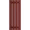 Ekena Millwork True Fit PVC Four Board Spaced Board-n-Batten Shutters, Pepper Red , 23W x 36H, PR TFP101SBF23X036MR - alternate 3